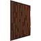 Ekena Millwork 19 5/8in. W x 19 5/8in. H Staggered Brick EnduraWall Decorative 3D Wall Panel Covers 2.67 Sq. Ft. WP20X20SBDRU - alternate 2